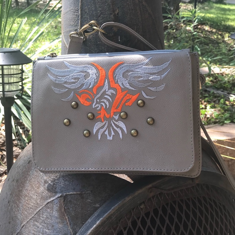 🇨🇴 Leather Biker Chic Clutch  NWT